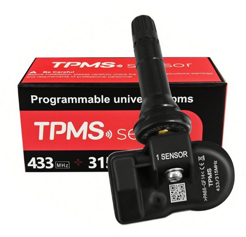 dual frequency (for Autel tool) TPMS sensor + rubber valve