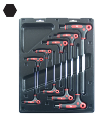 L-Handle hex key wrench set ppb metric AOK