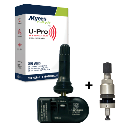 Myers UPRO2.5 dual frequency TPMS sensor 2 valve types
