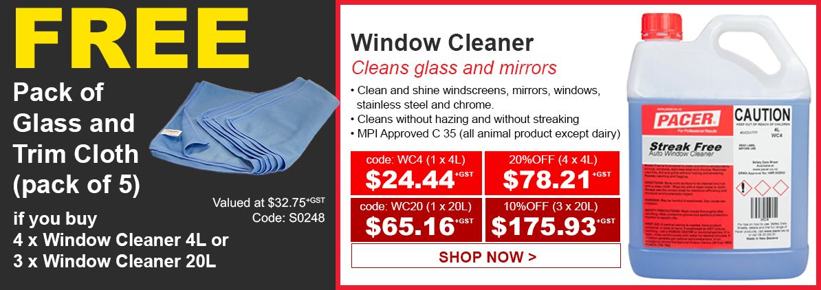 Free Glass and Trim Cloth