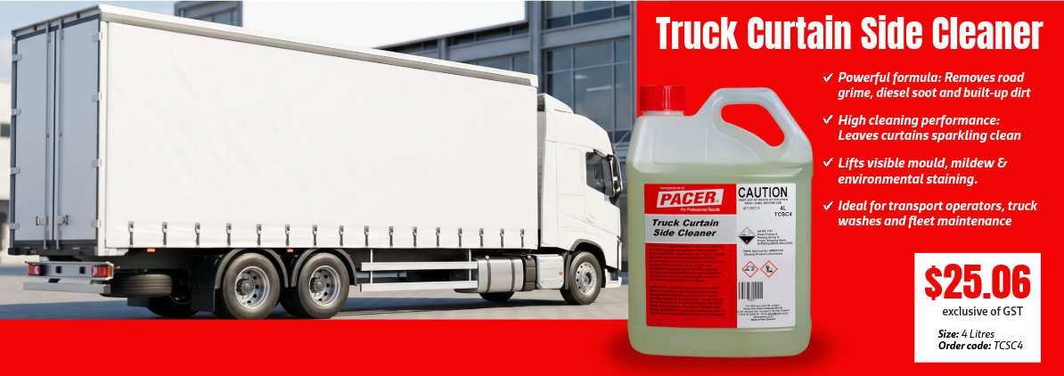 Pacer Truck Curtain Side Cleaner