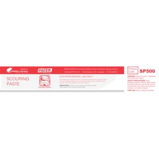PACER HALF LABEL FOR SCOURING PASTE