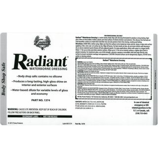 RADIANT WATERBORNE SECONDARY LABEL