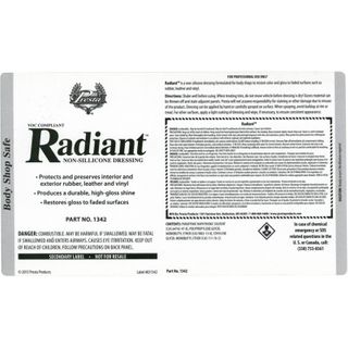 RADIANT SOLVENT SECONDARY LABEL