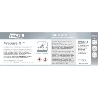 PACER HALF LABEL PREPARE IT