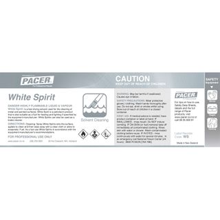 PACER HALF LABEL WHITE SPIRITS