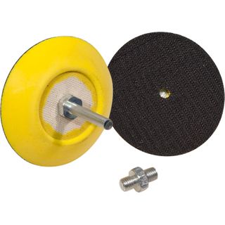 75MM BACK PLATE VELCRO 1/4" DRILL SHAFT