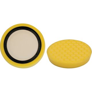 YELLOW MEDIUM CUT FOAM PAD HEX CUT