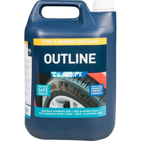 OUTLINE WATERBASED TYRE & RUBBER DRESSING 5L