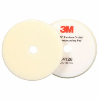 3M 150MM COMPOUNDING FOAM WHITE PKT2