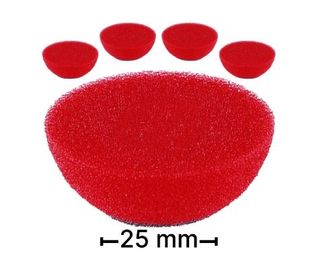 FLEX 25MM RED BUFF PAD X HARD CUT-PACK 5