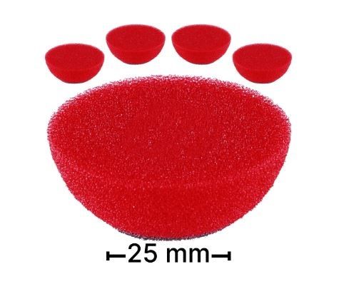 FLEX 25MM RED BUFF PAD HARD CUT