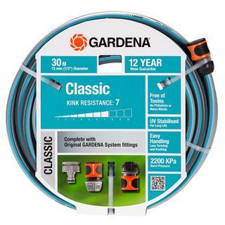 GARDENA CLASSIC HOSE 30M WITH FITTINGS