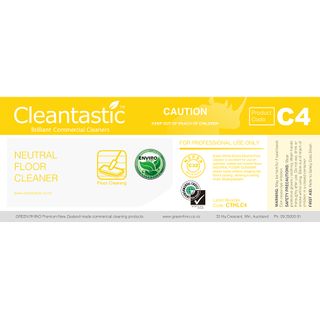 CLEANTASTIC™ C4 HALF LABEL FLOOR CLEAN