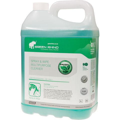GREEN RHINO® ENVIRO SPRAY & WIPE MULTIPURPOSE CLEANER G1
