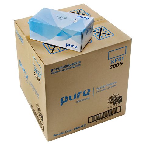 FACIAL TISSUE 2 PLY 200 SHEETS