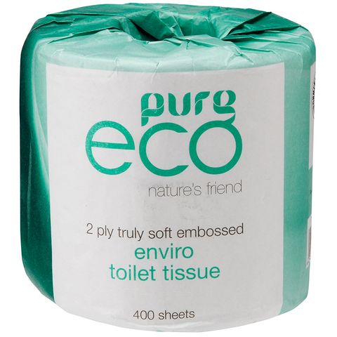 PUREECO TOILET TISSUE 2PLY 400SHEET(48ROLL)