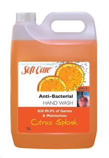 CLEARANCE Softcare Citrus Antibacterial Hand Soap 5ltr 2/ctn