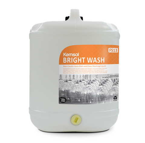 Bright Wash Non-Caustic Auto Dish & Glass Washing 20ltr