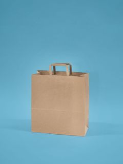 Carry Bag Flat Fold Handle 80gsm 320 x 150 x 340mm 200/ctn