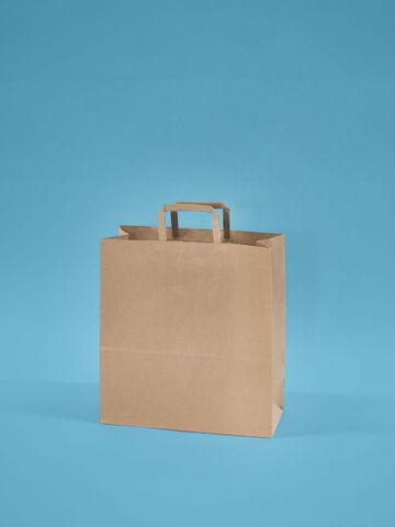 Carry Bag Flat Fold Handle 80gsm 320 x 150 x 340mm 200/ctn