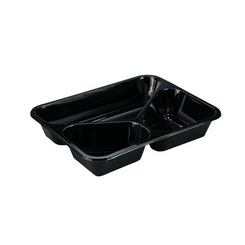 CPET 3 Compartment Tray 990ml 227 x 177 x 32mm 320/ctn