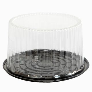 Cake Dome Base & Lid High 8" 195 x 125mm 100/ctn