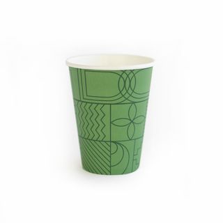 Green Hot Cup Single Wall 400ml 12oz 1000/ctn