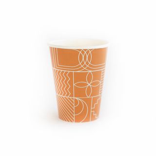 Tan Hot Cup Single Wall 400ml 12oz 1000/ctn