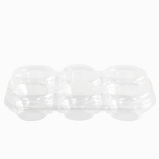 Tart Tray 6 Pack Clamshell 147 x 215 x 38mm 200/ctn