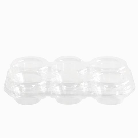 Tart Tray 6 Pack Clamshell 147 x 215 x 38mm 200/ctn