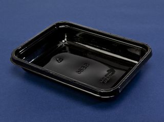 RPET Tray Black 245 x 340 x 35mm 200/ctn