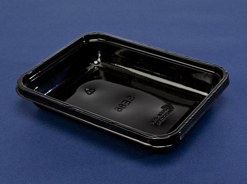 RPET Tray Black 245 x 340 x 35mm 200/ctn