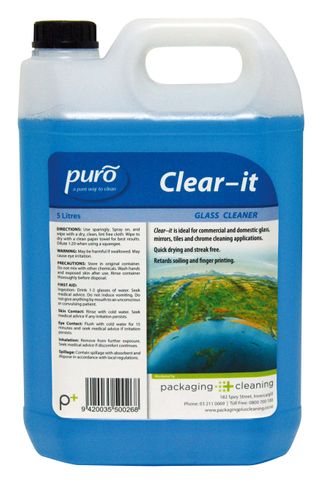 Puro Clear It Glass Cleaner 5ltr