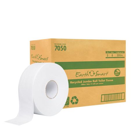 EarthSmart Jumbo Toilet Tissue 2 ply 8/ctn