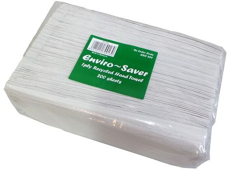 Envirosaver Slimline Towel 1 ply 230x220mm 4000/ctn