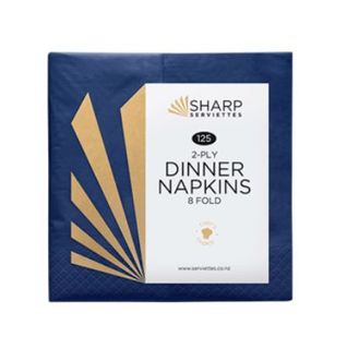 Dinner Napkin Blue 2ply 4-Fold (Ctn) 1500