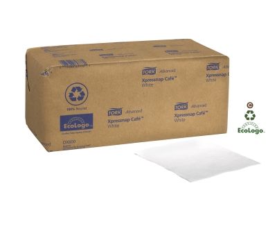 Tork Xpressnap Cafe 1/2 Fold White Napkin N10