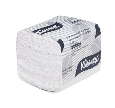 Kleenex Interleaved Deluxe Toilet Tissue 2 ply 36/ctn