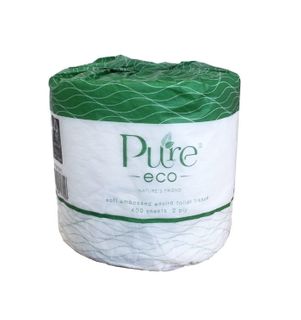 Pure Eco Individually Wrapped Embossed Toilet Tissue 2 ply 4