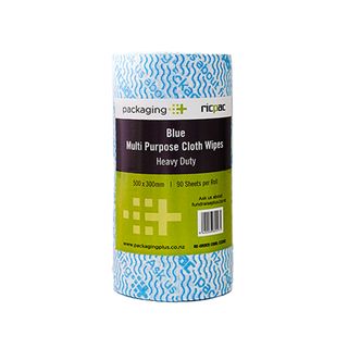 Cloth Wipes Roll Blue Heavy Duty 30cm x 45mtr