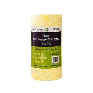 Cloth Wipes Roll Yellow Heavy Duty  30cm x 45mtr