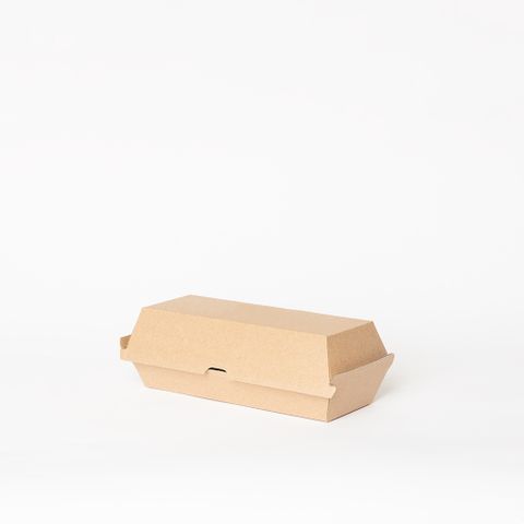 Kraft Hot Dog Box 208 x 70 x 75mm 400/ctn