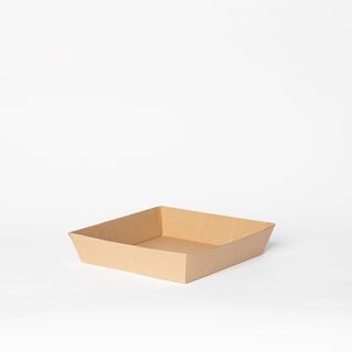 #2 Kraft Tray 178 x 178 x 45mm 240/ctn