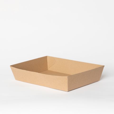 #5 Kraft Tray 255 x 180 x 58mm 100/ctn