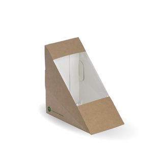 Sandwich Wedge Box with Window 123 x 72 x 79mm 500/ctn