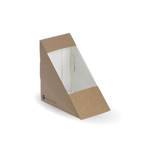 Sandwich Wedge Box with Window 123 x 72 x 79mm 500/ctn