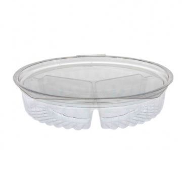 Sho-Bowl with Flat Lid 3-Compartment 100/ctn