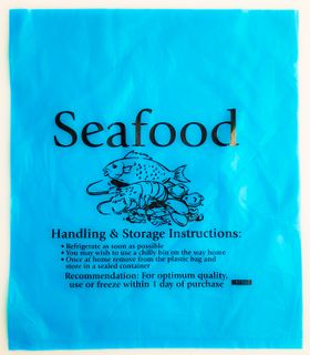 Bag Plastic Seafood Blue Med 300 x 350mm 4000/ctn