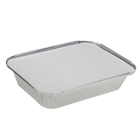 Foil Tray With Lid Medium 229 x 169 x 50mm 500/ctn